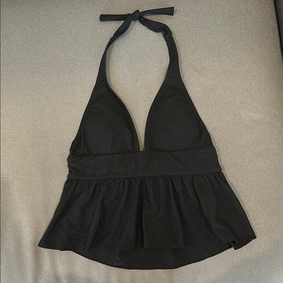 J. Crew Halter Peplum Tankini Top - Picture 1 of 6